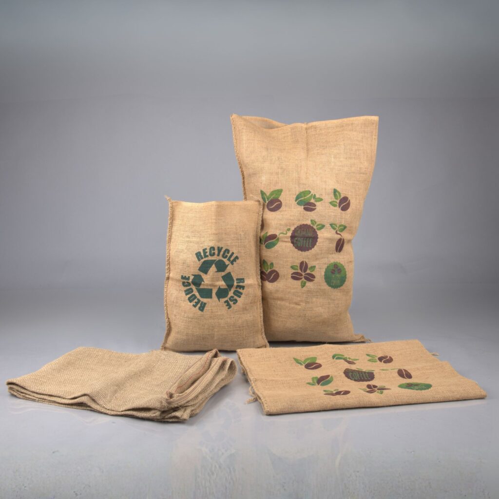 Wholesale jute sacks for US agricultural and industrial distributors by Indian Crafts Supply
