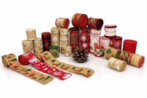 Wholesale natural jute and burlap ribbons for US craft retailers, wedding planners, florists, and gift packaging by Indian Crafts Supply