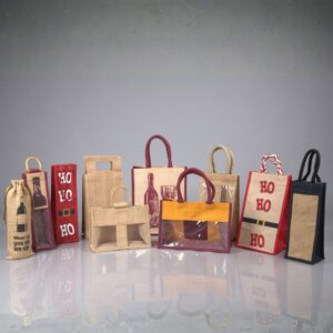 Wholesale wine bags for US wineries, retailers, and distributors by Indian Crafts Supply
